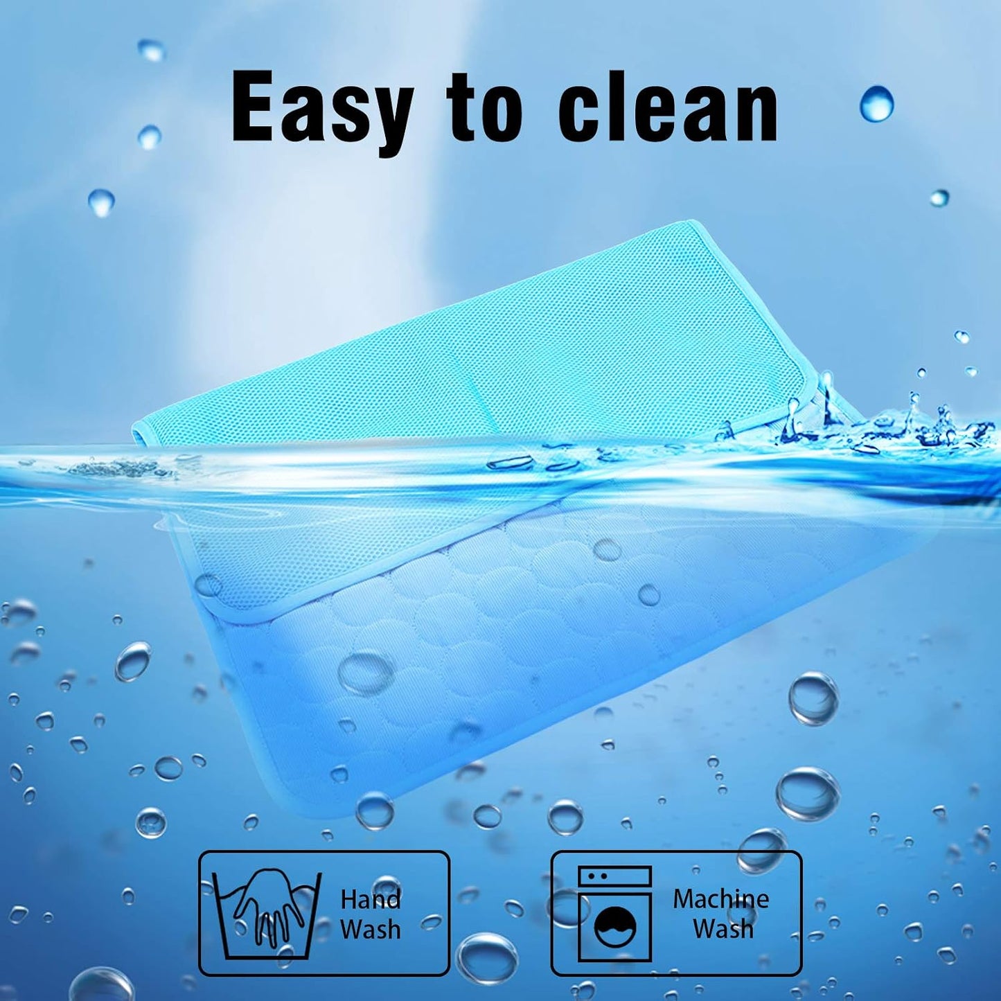 Cooling Mat for Dogs Cats Washable& Non-Toxic | Dog Cooling Mat Pet Blanket Sofa, Breathable, Silk Soft, Washable Cushion, Indoor/Outdoor